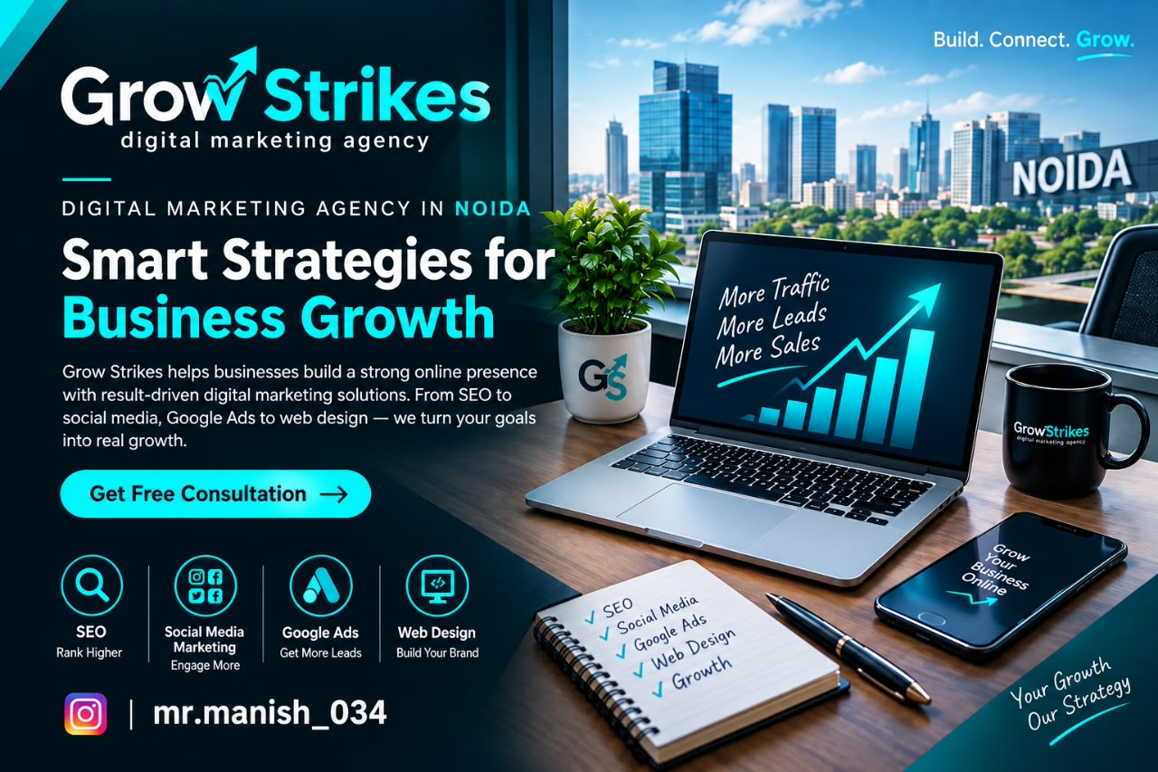 Grow Strikes Digital Marketing Agency in Noida