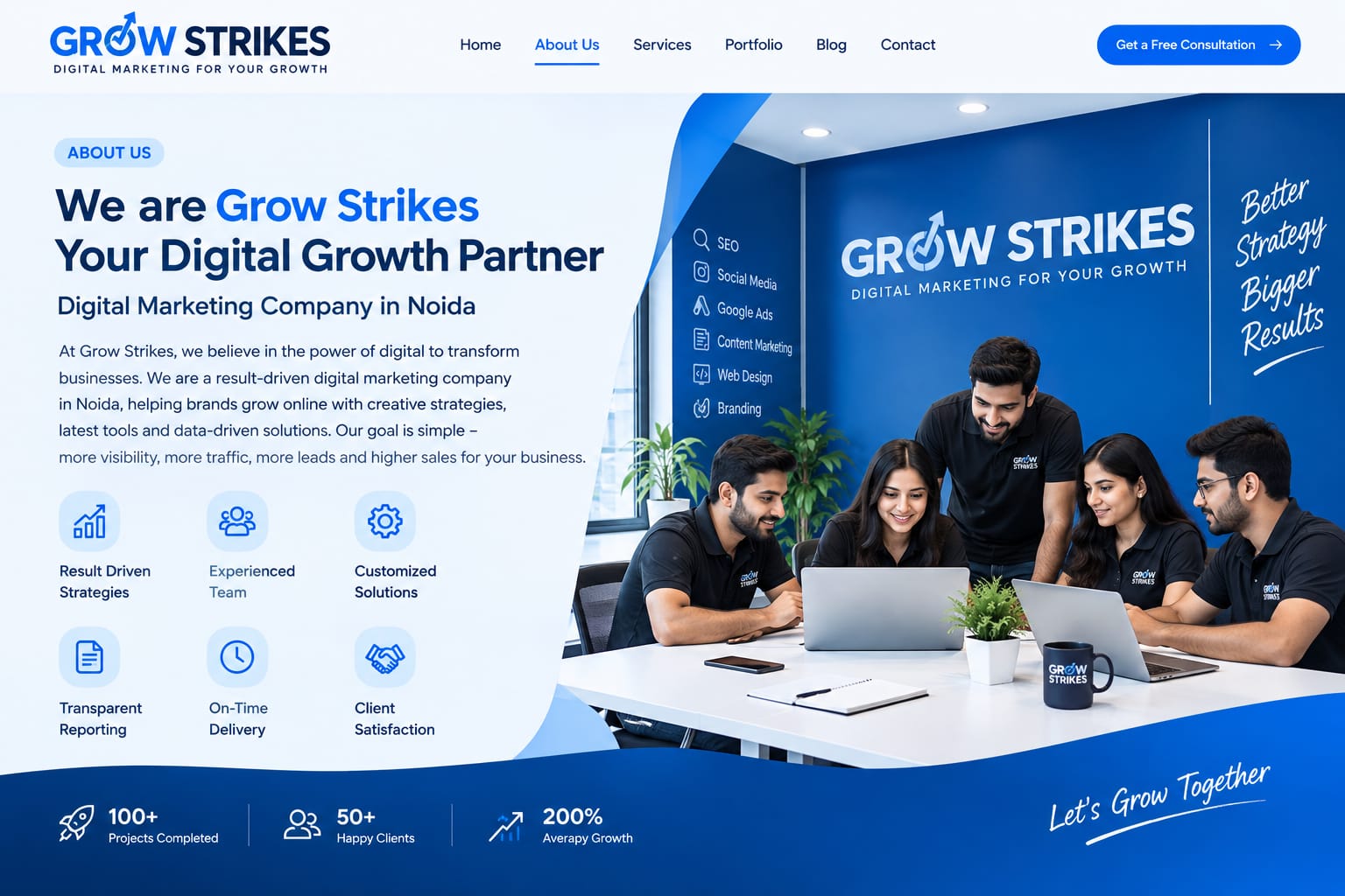 Digital Marketing Company in Noida - Grow Strikes
